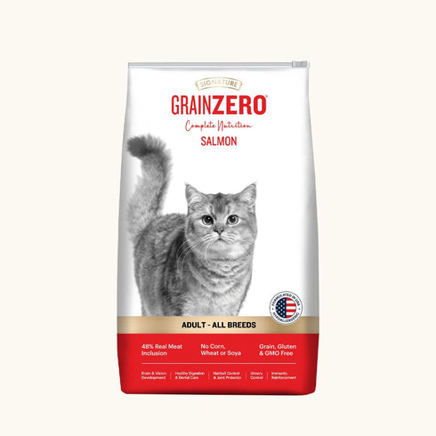 Signature Grain Zero Salmon Adult All Breed Adult Cat Dry Food